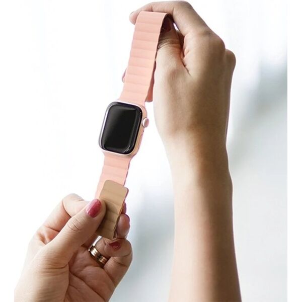 Araree Araree Strap Silicone Link Apple Watch 42/44/45/49mm ροζ-πράσινο/ροζ-χακί AR70-01907B 13203278 8809961110245