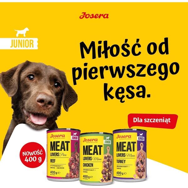 Josera Meat Lovers Junior Pure Wołowina 400g