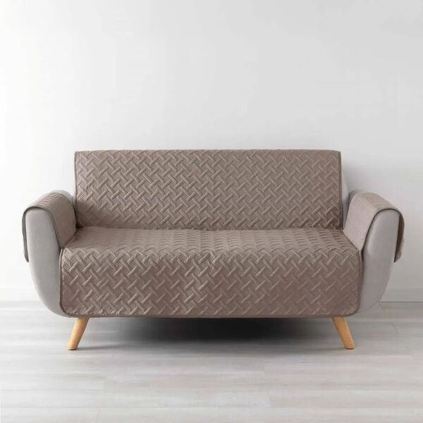 Douceur d`Interieur Pokrowiec na sofę WELL, pikowany, mikrofibra, 279 x 179 cm