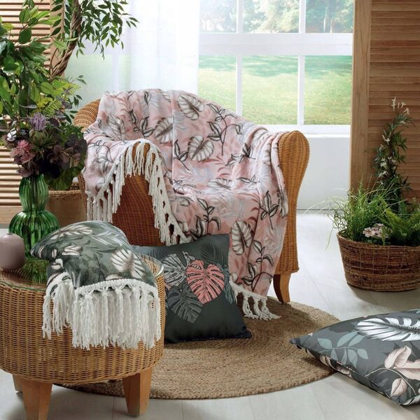 Douceur d`Interieur Pokrowiec na sofę WELL, pikowany, mikrofibra, 279 x 179 cm