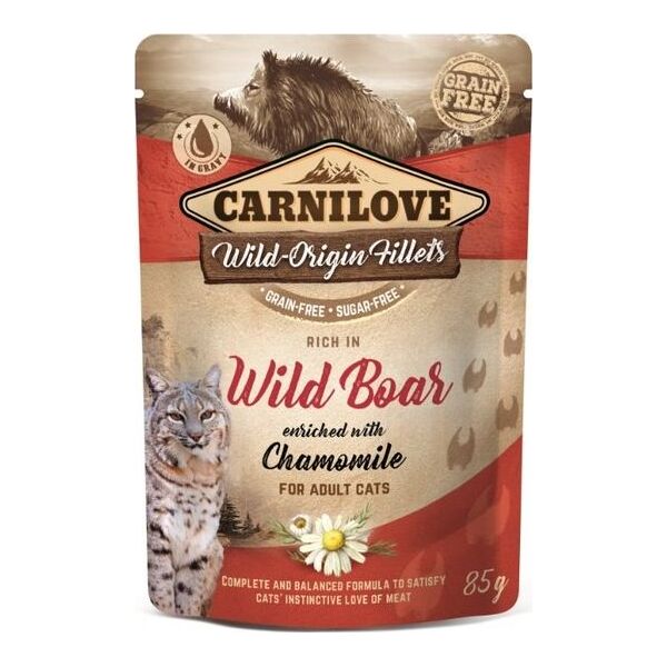 Carnilove CARNILOVE KOT sasz.85g WILD BOAR& CHAMOMILE