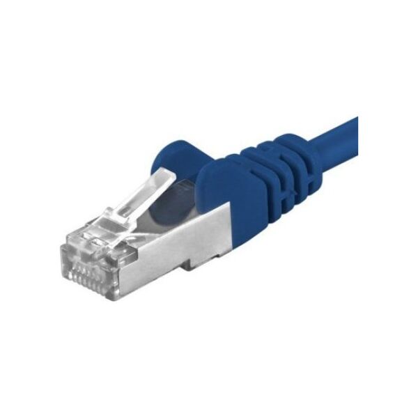 PremiumCord PREMIUMCORD Patch kabel CAT6a S-FTP, RJ45-RJ45, AWG 26/7 0,5m niebieski