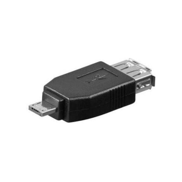 Adapter USB PremiumCord microUSB - USB Czarny  (kur-12)