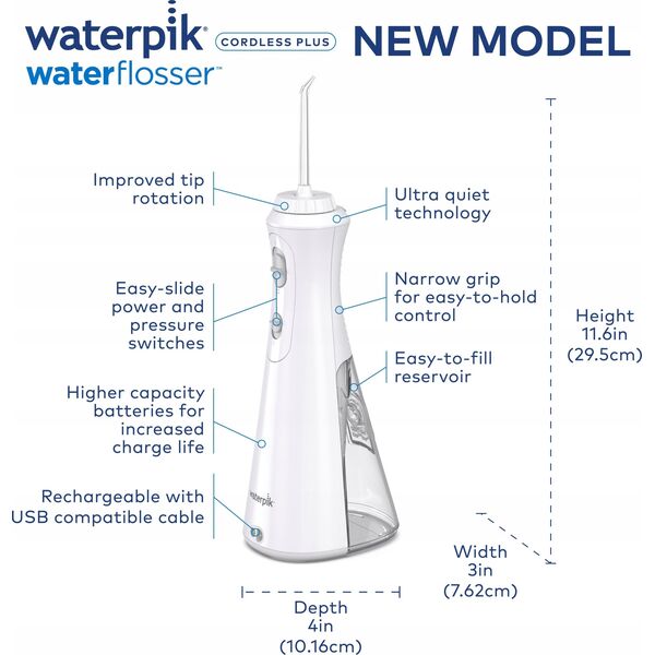 Ποτιστικό Waterpik Waterpik WP-490 λευκό 13216357 73950317450