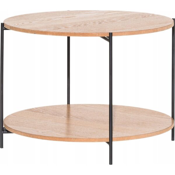 Τραπεζάκι σαλονιού δύο επιπέδων από MDF, Ø 55 cm 14430740 6410416125909
