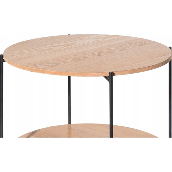 Τραπεζάκι σαλονιού δύο επιπέδων από MDF, Ø 55 cm 14430740 6410416125909