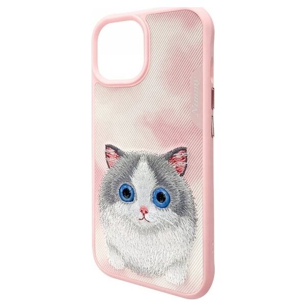 Nimmy iPhone 15 6.1" Case Pink Big Eyed Pet 2.0 Cat