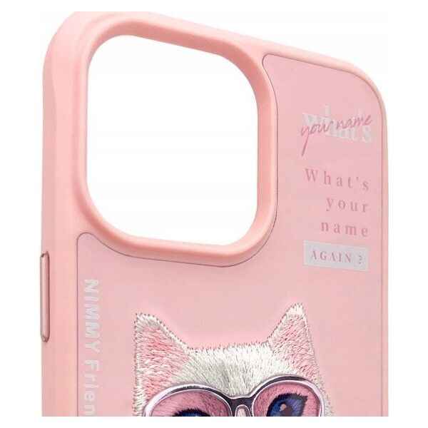 Nimmy iPhone 15 Pro Max 6.7" case pink Cool&Cute 2.0 Cat