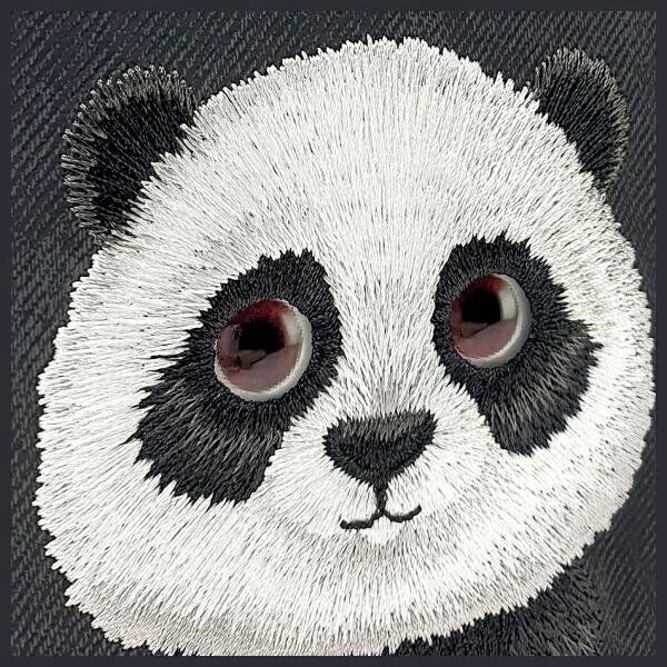 Θήκη Nimmy iPhone 15 Pro 6,1" μαύρο/μαύρο Big Eyed Pet 2.0 Panda 14451338 6971080317453