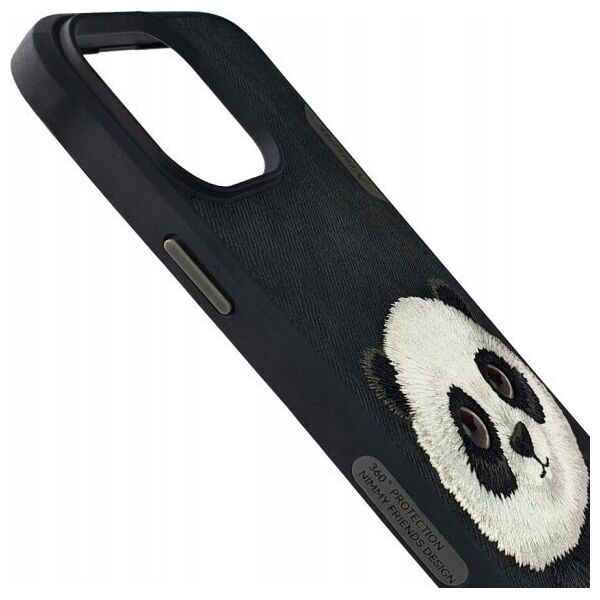 Nimmy case iPhone 15 Pro Max 6.7" black/black Big Eyed Pet 2.0 Panda