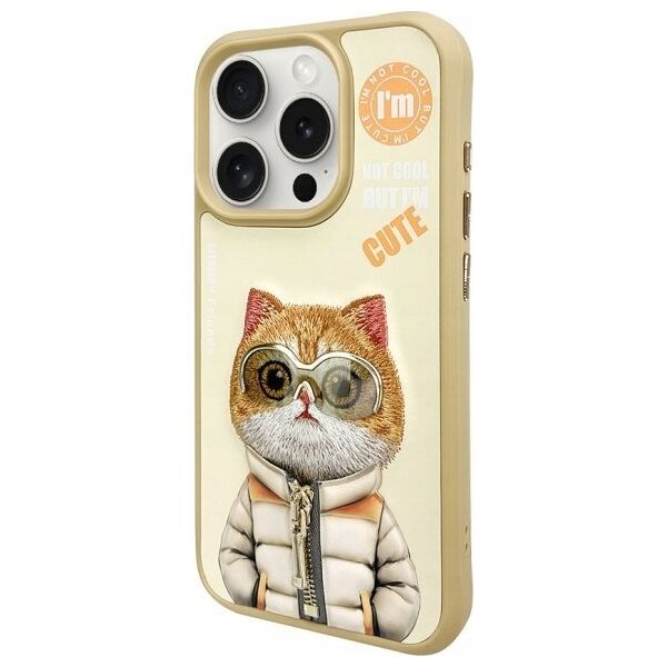 Nimmy case iPhone 15 Pro Max 6.7" khaki Cool&Cute 2.0 Cat
