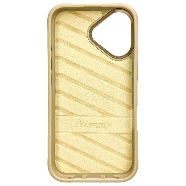 Nimmy iPhone 16 6.1" case khaki Cool&Cute 2.0 Cat