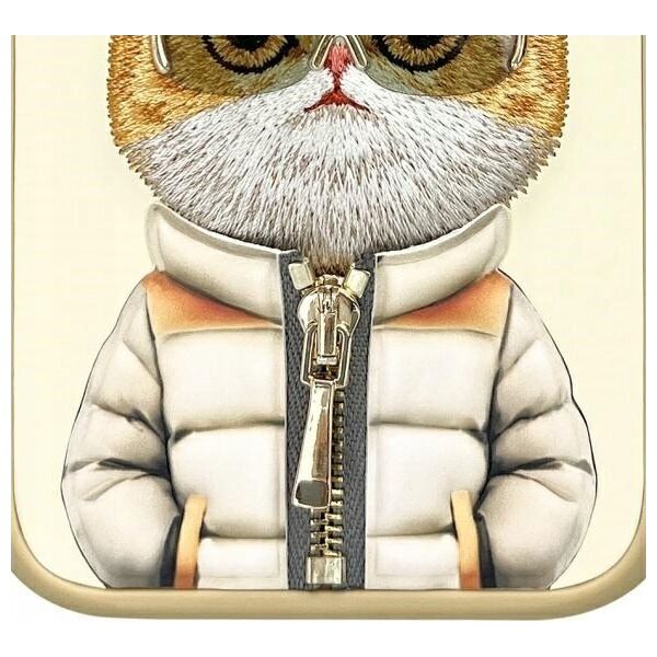 Nimmy iPhone 16 6.1" case khaki Cool&Cute 2.0 Cat