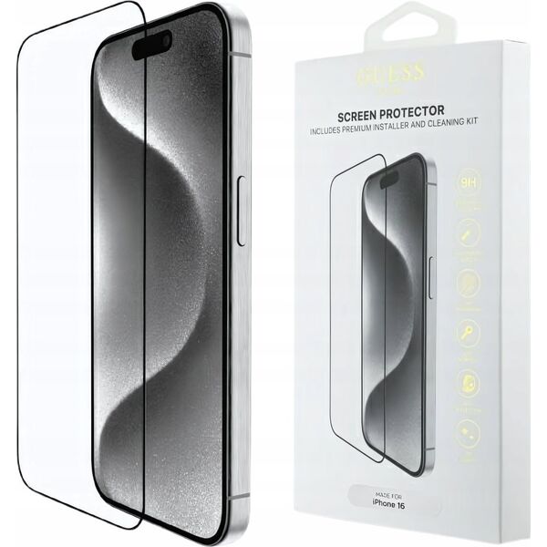 Guess GUTGP16SBOKGCIT iPhone 16 6.1" Screen Protector 2.5D Outline - display protection