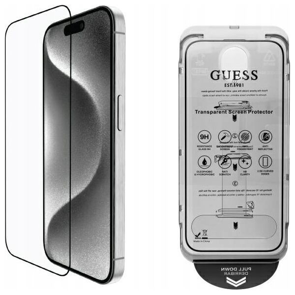 Guess GUTGP16SBOKGCIT iPhone 16 6.1" Screen Protector 2.5D Outline - display protection