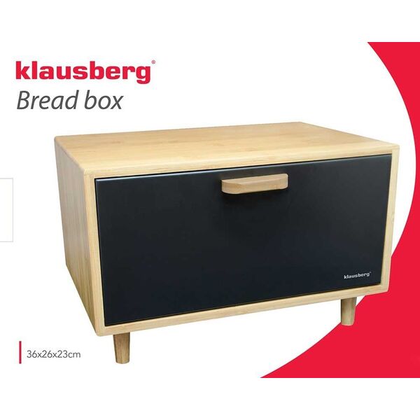 Chlebak Klausberg bambusowo-stalowy  (KB-7399)