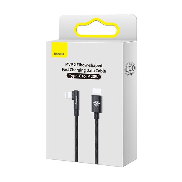 Baseus MVP 2 Elbow Power Delivery USB-C/Lightning 1m 20W black