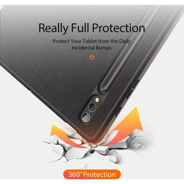 Etui na tablet Dux Ducis Etui Dux Ducis Domo składane z miejscem na rysik do Samsung Galaxy Tab S9 Plus czarne
