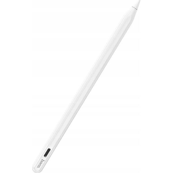 Hoco stylus HOCO ενεργή χωρητική γραφίδα με λειτουργία κατά της απώλειας 130 mAh GM112 λευκό 14395592 6942010000000