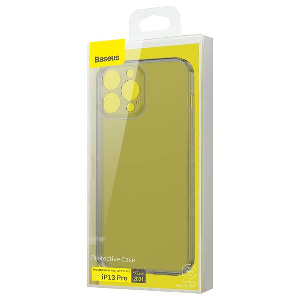 Baseus Frosted Glass Apple iPhone 13 Pro (black)