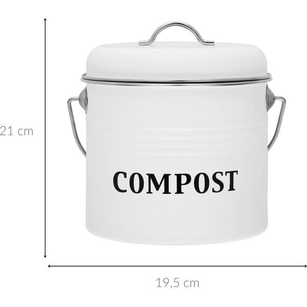 Maku Maku Komposto dėžė 3,5 l balta 14078690 6410416119069