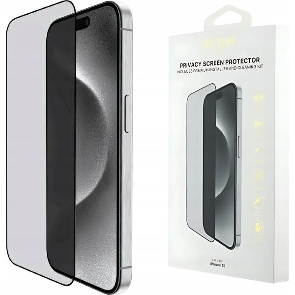 Guess GUTGP16SBOKGCIP iPhone 16 6.1" Screen Protector Privacy 2.5D Outline - privacy display protection