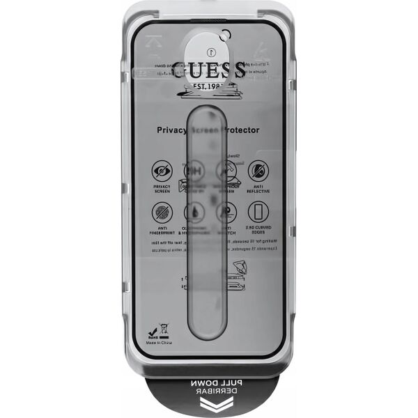 Guess GUTGP16SBOKGCIP iPhone 16 6.1" Screen Protector Privacy 2.5D Outline - privacy display protection