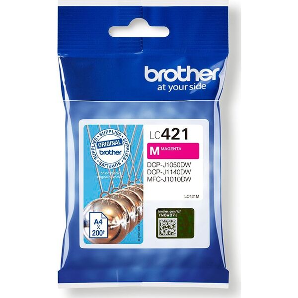 Tusz Brother Brother Ink Cart. LC-421M for DCP-J1050DW, -J1140DW, MFC-J1010DW magenta LC421M