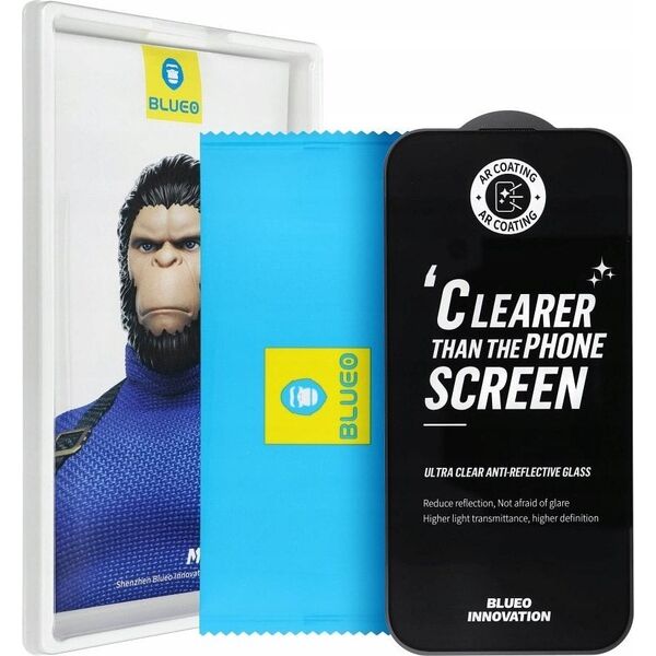 Tele.com Partner Tempered Glass 5D Mr. Monkey Glass - Apple iPhone 16 Pro μαύρο (Strong Premium AR) 14116828 5903396324840