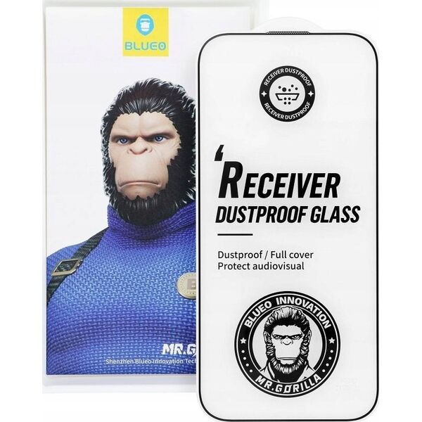 Ισχυρό Tempered Glass 5D Mr. Monkey Glass - Apple iPhone 16 Pro μαύρο (Ισχυρό Dustproof) 14138181 5903396324857
