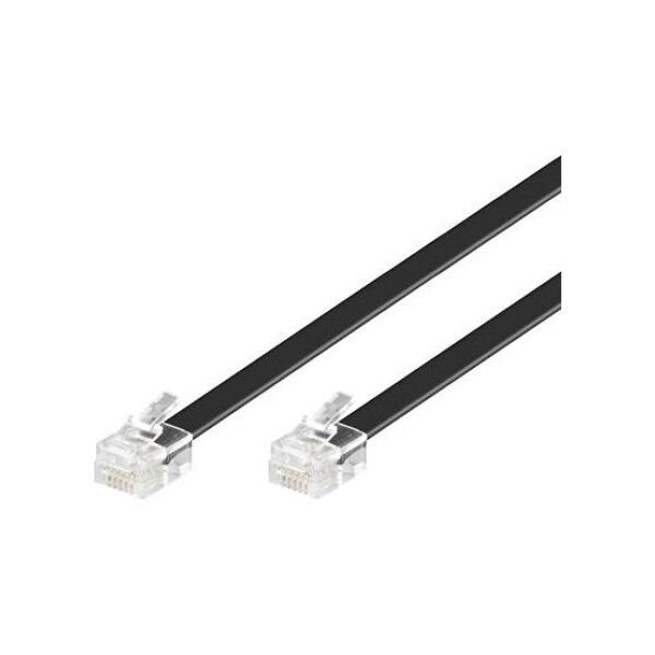 MicroConnect Patchcord RJ12 6C6P, czarny, 10m (MPK110B)