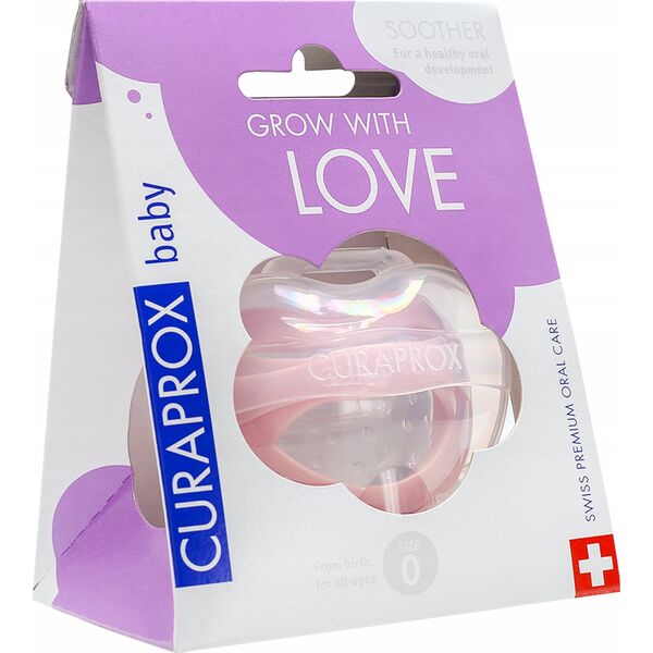 Curaprox CURAPROX BABY SMOCZEK SOLO RÓŻOWY