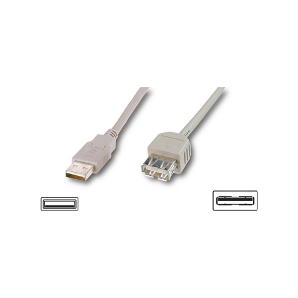 Kabel USB ACC USB-A - 3 m Szary (OCU0011)
