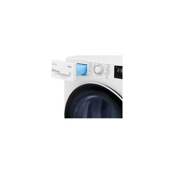 Suszarka do ubrań LG LG Dryer Machine RH80V3AV6N Energy efficiency class A++, Front loading, 8 kg, LED, Depth 69 cm, Wi-Fi, White