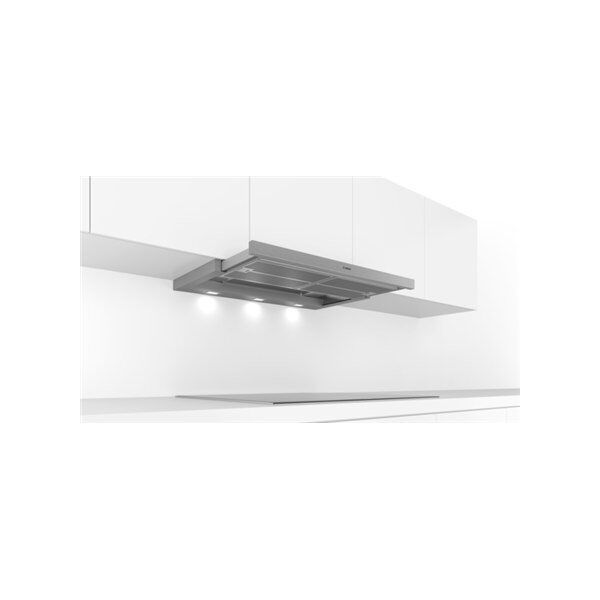 Okap Bosch Okap Bosch DFS097A51 Seria 4 Teleskopowy, klasa efektywności energetycznej A, szerokość 90 cm, 397 m/h, przyciski, srebrny meta