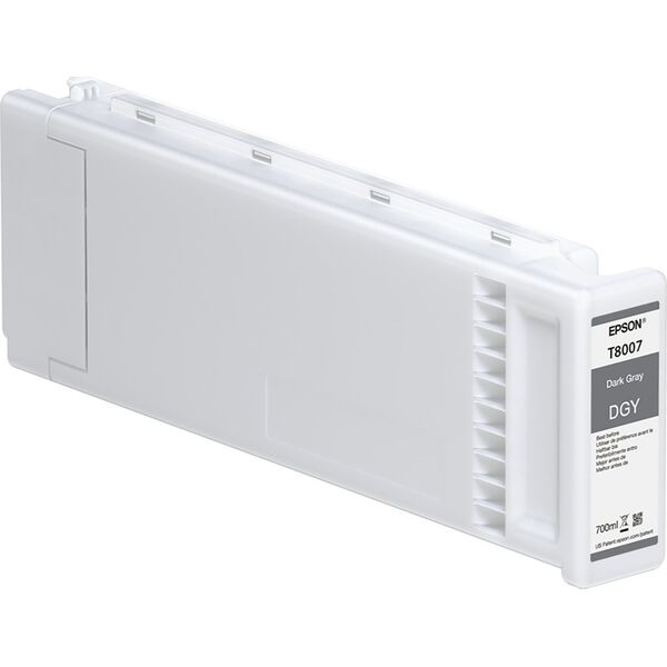 Tusz Epson Epson T8007 - 700 ml - Dunkelgrau - original - Tintenpatrone - fur SureColor SC-P10000, SC-P20000, SC-P20000SE