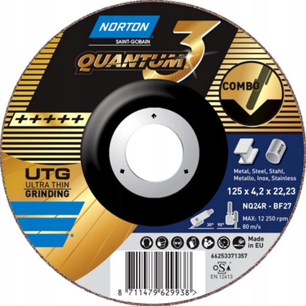 Norton NQ60ZZ-125x1.0x22.23-T41 NOR-Quantum 3