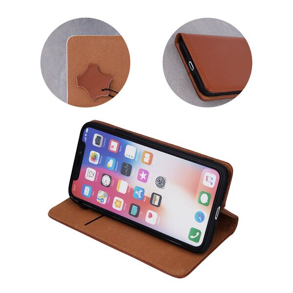 Genuine Leather Smart Pro for Samsung Galaxy A26 5G brown 5906961960887