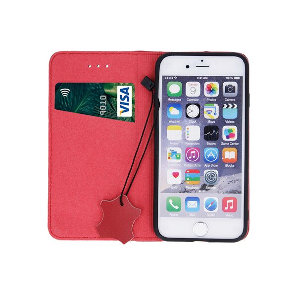 Genuine Leather Smart Pro for Samsung Galaxy A36 5G / A56 5G maroon 5906961942746
