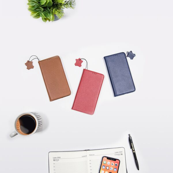 Genuine Leather Smart Pro for Samsung Galaxy A36 5G / A56 5G navy blue 5906961942982
