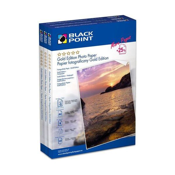 Black Point Papier fotograficzny do drukarki A6 (PFA6G230B)
