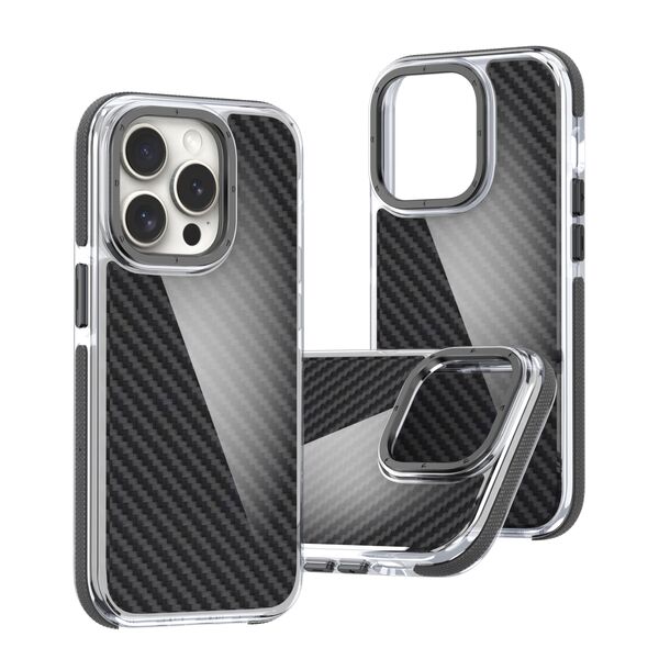 Acrylic Carbon case for Samsung Galaxy S25 black 5906961928146