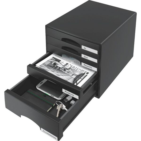 Leitz Pojemnik 5 szuflad PLUS czarny (52110095)