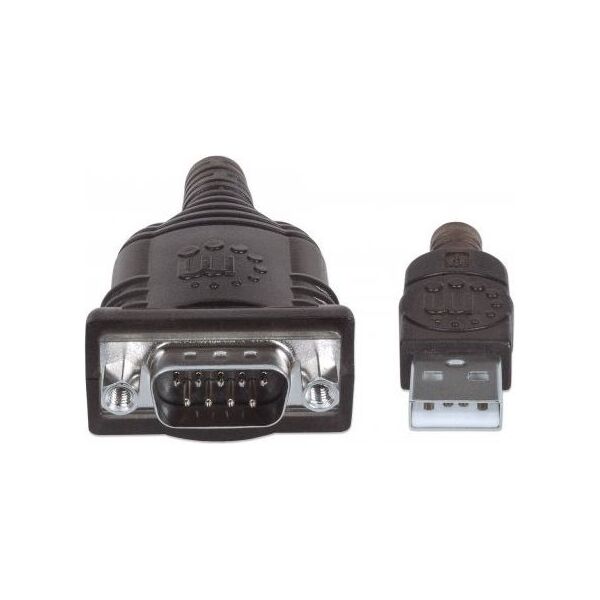 Kabel USB Manhattan USB-A - RS-232 0.45 m Przezroczysty (205153)