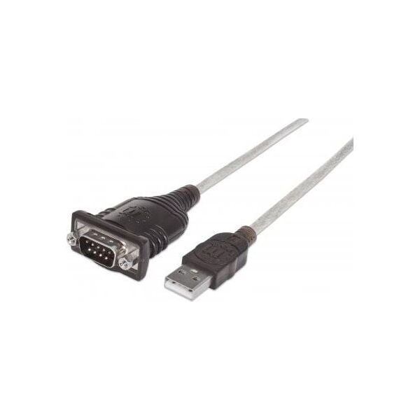 Kabel USB Manhattan USB-A - RS-232 0.45 m Przezroczysty (205153)