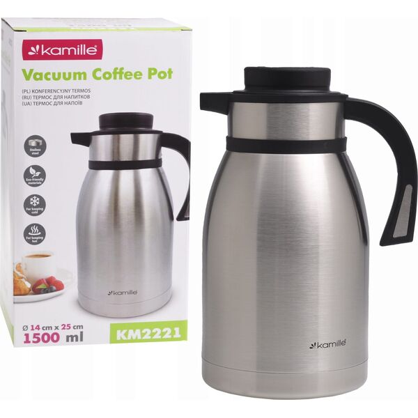 Kamille TERMOS KONFERENCYJNY 2221 INOX 1.5 L