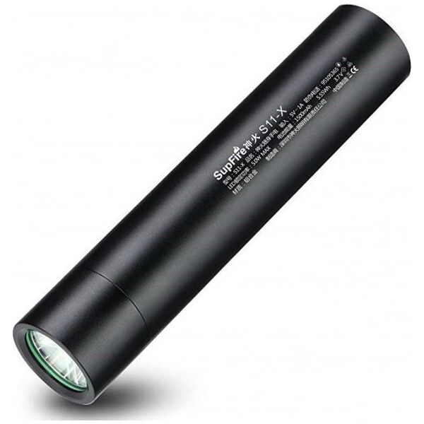 Latarka Superfire Latarka Supfire S11-X (czarna), USB, 700lm