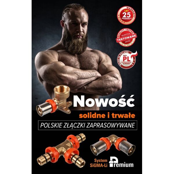 SiGMA-Li MZPW1634 ZŁĄCZKA PROSTA 16X3/4 GW PEX SIGMA-LI // PX-S.M-16X3/4