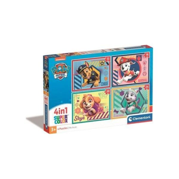 Clementoni CLE puzzle 4w1 Psi Patrol 21526