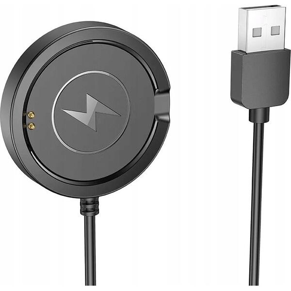 Hoco HOCO kabel do ładowania smartwatcha Y22 0,6 m czarny
